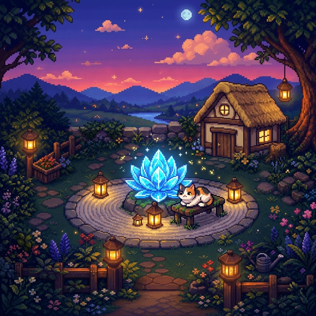 Focus Garden magical garden scene